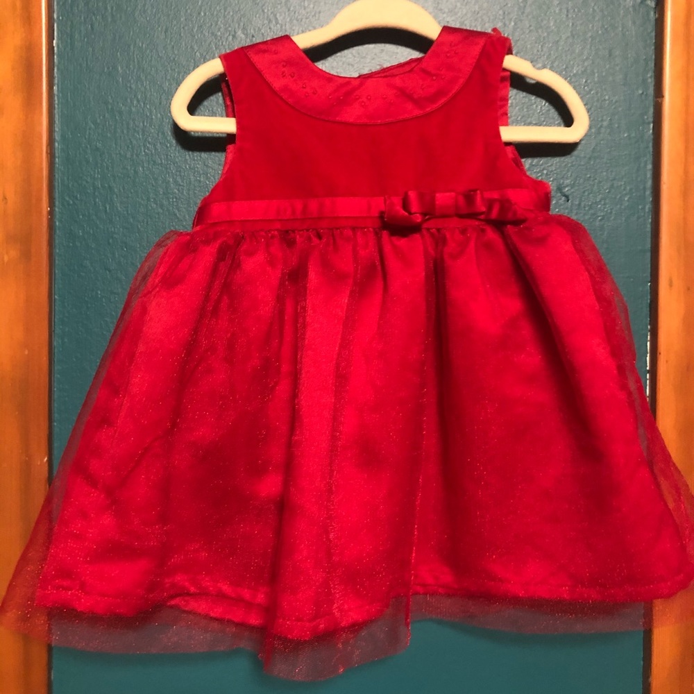 Carters red sleeveless holiday dress NWOT